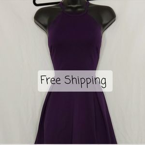 Halter/Choker Styler Dress with Scalloped detail